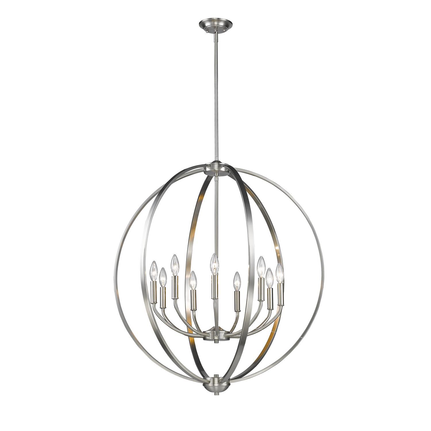 Colson 32 Inch 9 Light Chandelier by Golden Lighting